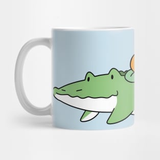 Orange Fruit Alligator Mug